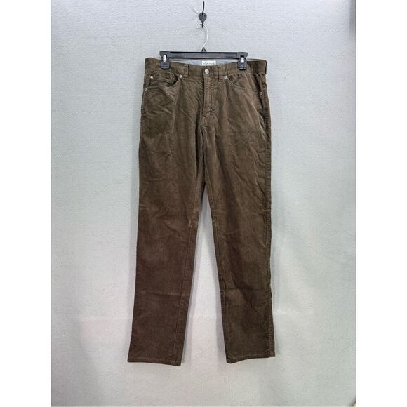 Peter Millar Superior Soft Corduroy Five-Pocket Pant Brown Size 32 - Picture 4 of 9